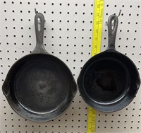 No. 6 & no. 5x cast iron pans re-seasoned