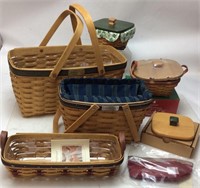 LONGABERGER BASKET GROUP NEW OLD STOCK