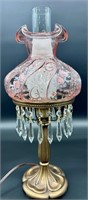 Fenton Pink Paisley HP Table Lamp