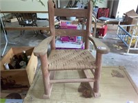 Vintage Child's Rocking Chair (Cane Bottom)