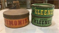 (3) Vintage Simoniz Kleener Cans