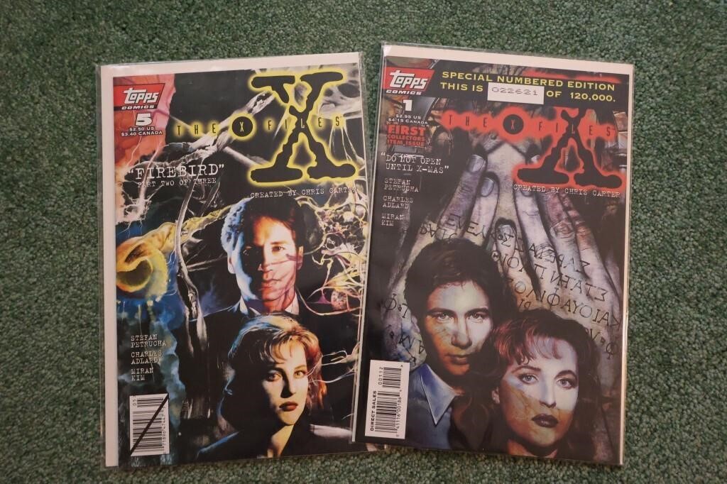 2pc The X Files Comics # 1 & 5