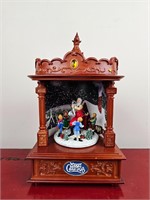 Merry Christmas Wood w/ Carousel Music Box