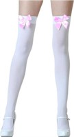 Leg Avenue Women's OS Knee High Stocking, White