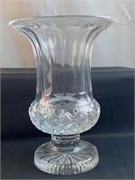 Signed Heavy 11'' Crystal Vase