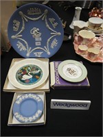 Five Wedgwood items, three with boxes