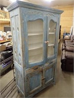 Vintage Wooden China Hutch w/ (4) Doors &