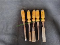 (5) Wood Chisels