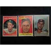 (3) Vintage Topps Baseball Stars