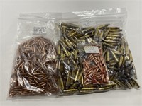 22 Cal Mixed Grain Bullets & 5.56 Win Brass