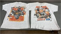 2pc 1995 Philadelphia Flyers NHL Tee Shirts