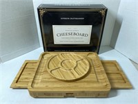 Smirly Bamboo Cheese Board With Trays and More