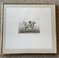 “Last Chukka” Polo Horse sketch by W.F. Reese,