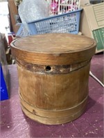 Wooden keg barrel 10x9in