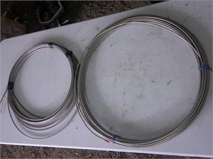 AL 1/4" tubing, SS 1/4" cable
