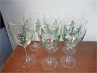 Christmas Wine Cups Lot 6