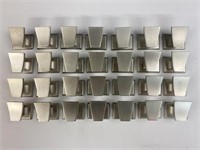 (28) Nickel Finish square cabinet knobs 1