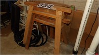 Pair Of Wooden Sawhorses