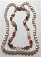 MULTI COLOR NECKLACE MARKED JAPAN