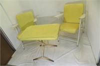 Russel Wright  Samsonite Metal Chairs & Table