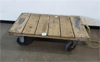 WOODEN PULLY CART - 29.5" X 18"