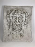 Large 3 Dimensional Greek God Plaque