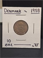 1958 Denmark coin