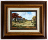 B. Cunningham Oil On Canvas Pastoral Landscape