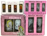Assorted Marilyn Monroe Hi Ball Glasses & Shooters
