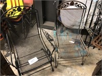 Pair of Metal Patio Rocking Chairs