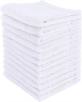 Towels Premium Washcloth Set 12 x 12 Inches White
