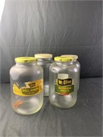 4-1 gallon pickle jars