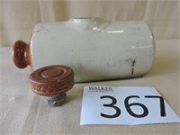 Antique Hot Water Crock, Stoneware Pottery