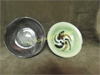 Small Hand Made Bowl Lot of 2 Signed one