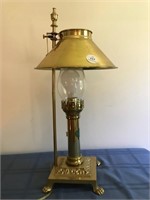 Heavy Fancy Brass Table Lamp/Desk Lamp
