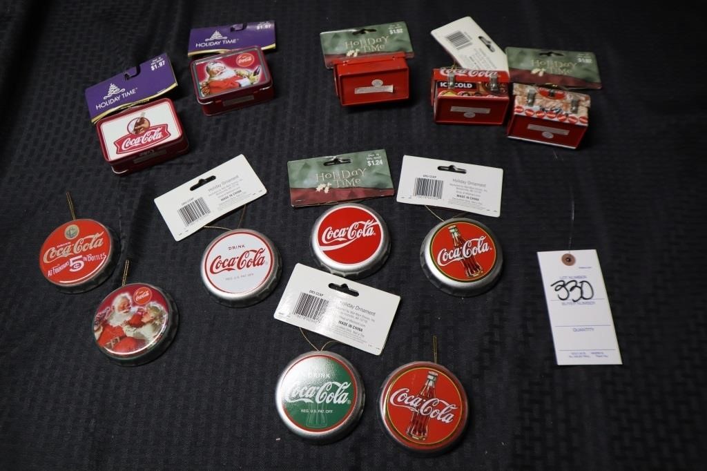 Coca- Cola Holiday Ornaments