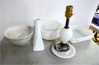 Cookware, Mixing Bowls, Hobnail Lamp