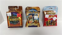 (3) NEW Harry Potter card games