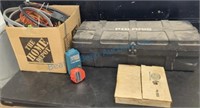 Polaris tool box and lots of cords misc.