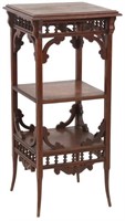 Oak 3 Tier Spindled Stand