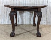 Antique Mahogany Claw Feet Dining Table