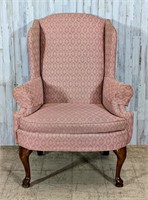 Vintage Broyhill Upholstered Wingback Chair