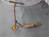 antique 2-wheel scooter - 30in tall