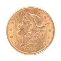 1904 Liberty Head $20 Gold Coin