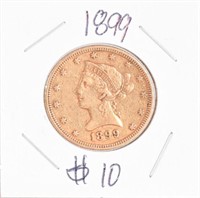 1899 Liberty $10 Gold Coin