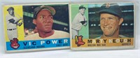 1960 Topps Vic Power and Marty Keough