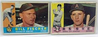 1960 Topps Bill FiSCher and Russ Snyder