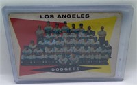 1960 Topps Los Angeles Dodgers Checklist 1st serie