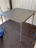 Small Grey Card Table