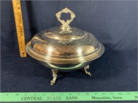 Vintage Covered Serving Bowl